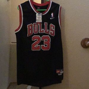 Michael Jordan Jersey, Black and red.